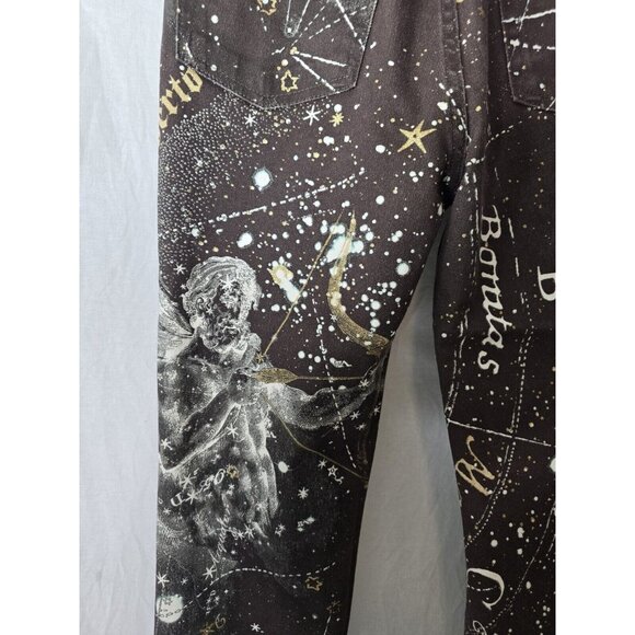2003 Roberto Cavalli Astrology Logo Print Horoscope Jeans Pants Size Small- HTF - Picture 14 of 16